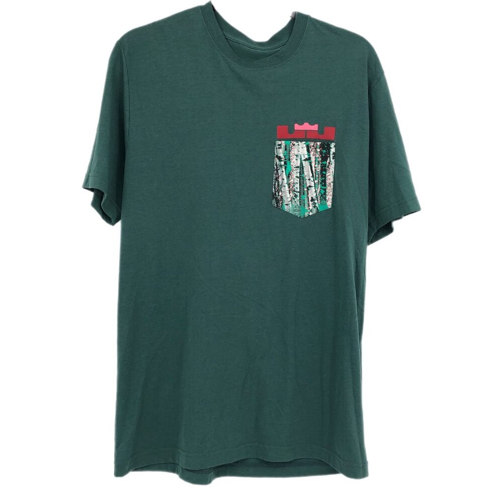 Nike Green Graphic Round Neck T-Shirt | Casual Style